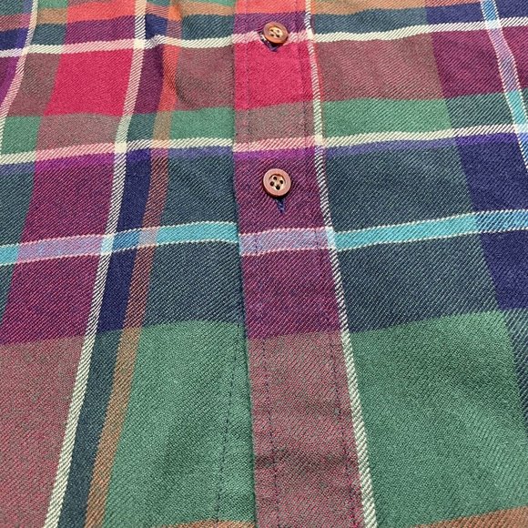 LOBO Pendleton Mens Flannel Shirt XL Long Sleeve Plaid Button Up Cotton Wool - Picture 4 of 5